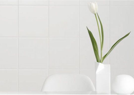 Kai Group Floor / Wall Interior Matte Ceramic Tile 15x15cm White