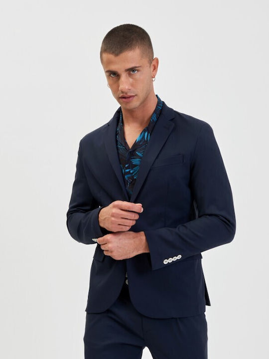 Gianni Lupo Men's Suit Jacket Blue