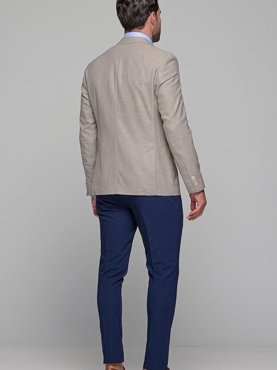 Men's Suit Jacket Slim Fit Beige