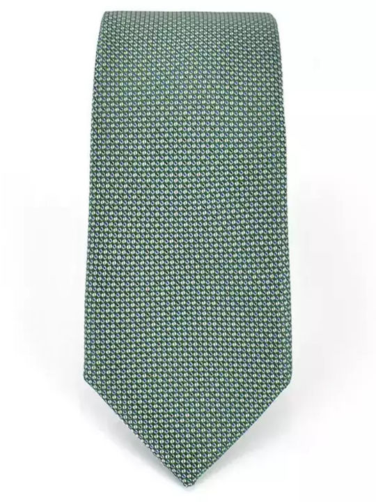 Stefano Mario Herren Krawatte Monochrom in Grün Farbe