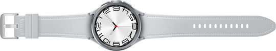 Samsung Galaxy Watch6 Classic Bluetooth Stainless Steel 47mm Αδιάβροχο με Παλμογράφο (Silver)