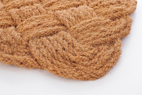 Bizzotto Doormat From Coconut Tree Braid Brown 40x60cm 0280708 Brown