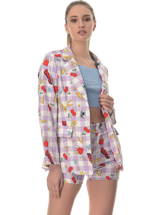 Sushi's Closet Γυναικείο Σακάκι Μωβ