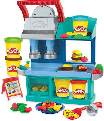 Hasbro Play-Doh Knetmasse - Spiel Kitchen Creations Busy Chef's Restaurant für 3+ Jahre, 5Stück F8107