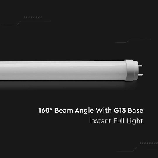 V-TAC LED-Lampe 9W Röhrenform 60εκ. für Fassung G13 und Form T8 Naturweiß 850lm
