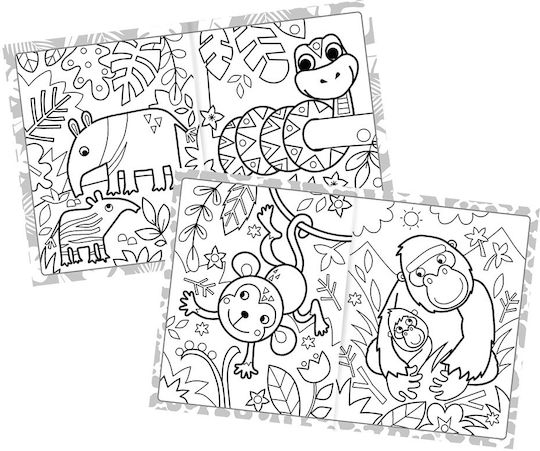 Anti-Stress Colouring Book Megatastic Colouring Animals Animals