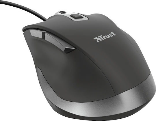Trust Fyda Eco Verkabelt Ergonomisch Maus Schwarz