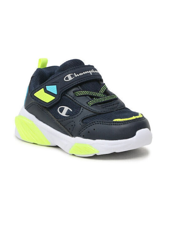 Wave Αθλητικά Παιδικά Παπούτσια Running με Σκρατς Μπλε