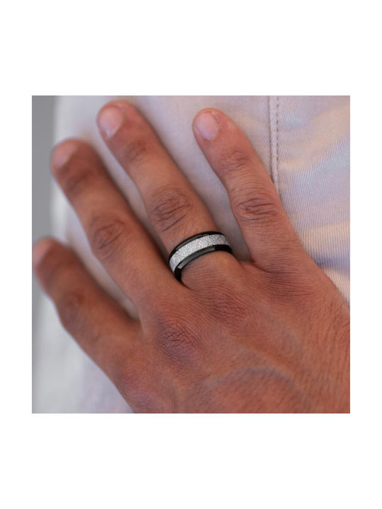 Piercing.gr Herren Ring aus Stahl Vergoldet