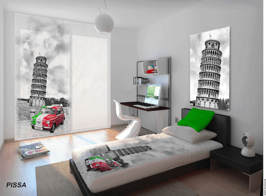 Mc Decor Pissa με Τρουκς Γκρι 200x260εκ.