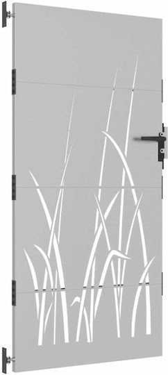 vidaXL Metalltür für Zaun in Braun Farbe 1.75m x 85cm
