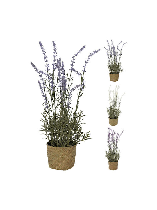 ArteLibre Künstliche Pflanze in Blumentopf Lavendel 46cm 1Stück