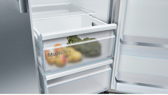 Bosch Ψυγείο Ντουλάπα 562lt Total NoFrost Υ178.7xΠ90.8xΒ70.7εκ. Inox KAD93AIEP