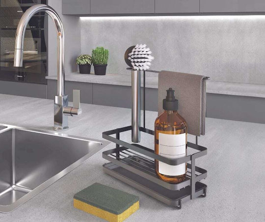 Metaltex Bază De Organizare Pentru Chiuveta De Bucătărie Din Metal Negru 23x11x24cm