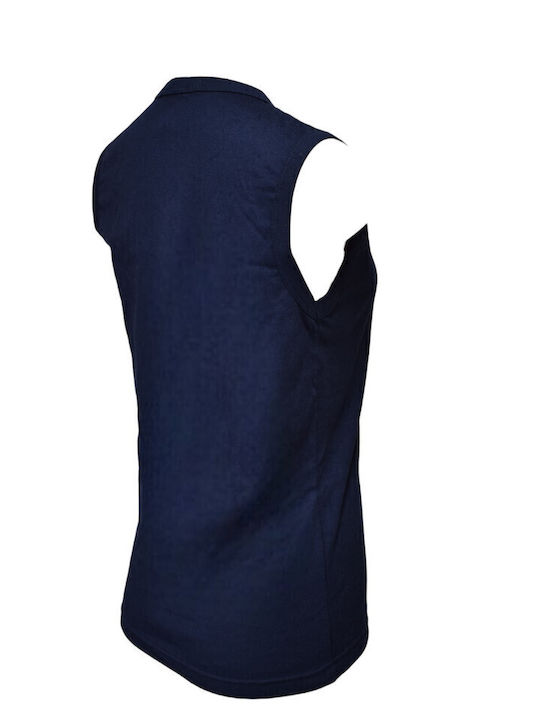 Men's Sleeveless Undershirt Navy Blue