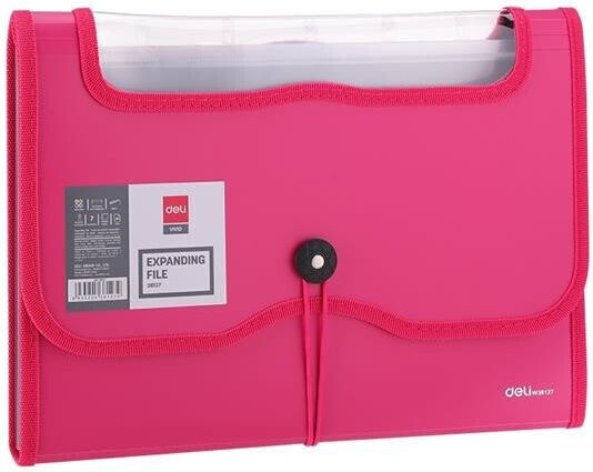 Deli Clipboard Flexible Accordion for Paper A4 (Μiscellaneous colours) 1pcs