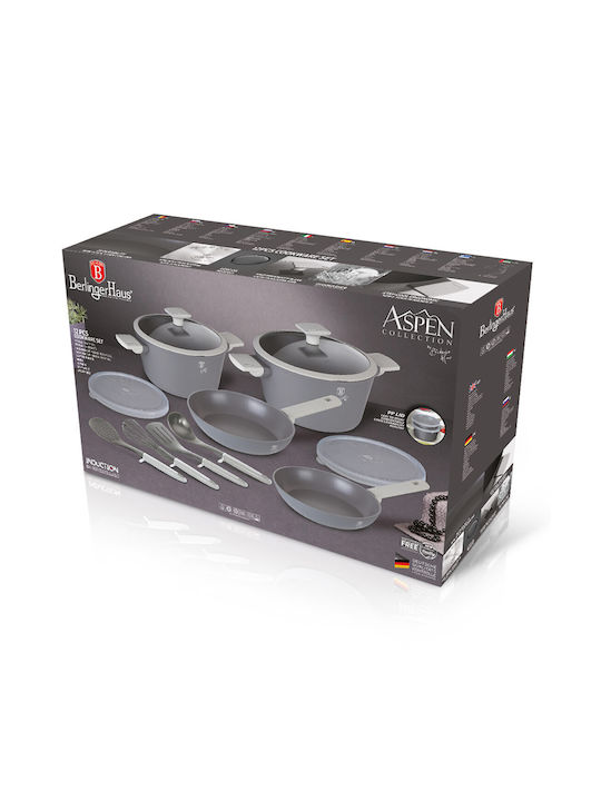 Berlinger Haus Kochgeschirr-Set Grey BH-7077 12Stück