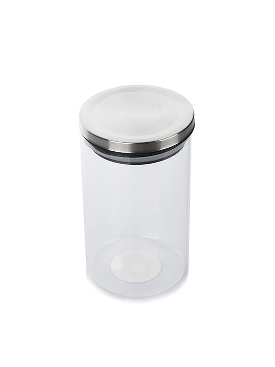 ArteLibre Set 2Stücke Lebensmittelgläser Allgemeine Verwendung mit Luftdichtem Metallischen Transparenten Verschluss 1200ml 2Stücke