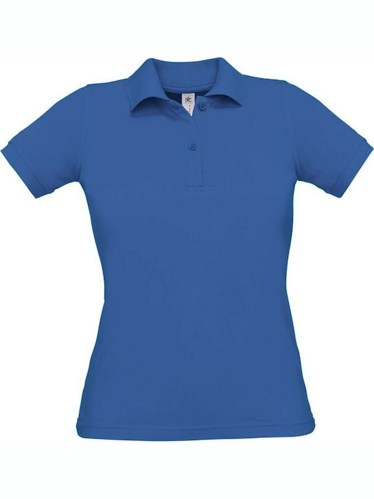 B&C Safran Pure Women's Short Sleeve Promotional Blouse Royal