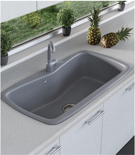 Sanitec Classic Drop-In Мивка от Синтетичен Гранит Ш83xД51см Зелен гранит