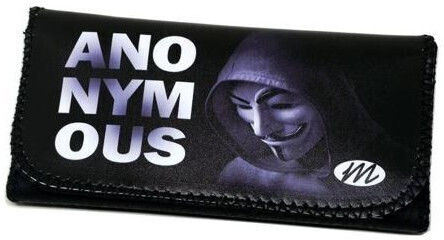 Monte Anonymous Καπνοθήκη από Δερματίνη Μαύρη με Κούμπωμα 16x8.5εκ.
