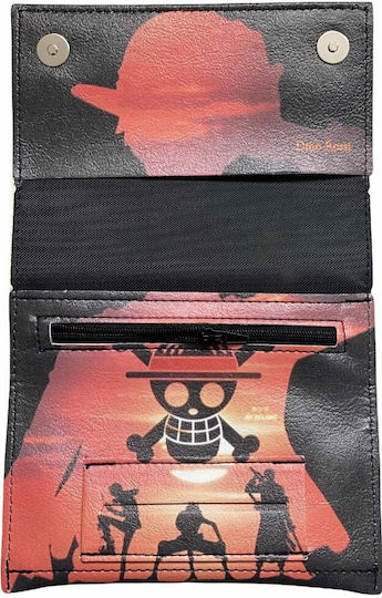 Dino Rossi Lederne Tabaktasche in Rot mit magnetischem Verschluss 16x9cm
