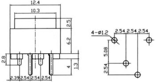 On-Off switch Pushbutton White 20pcs