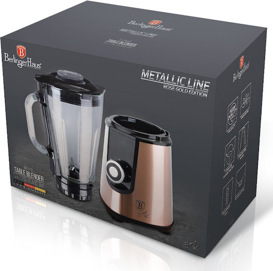 Berlinger Haus Rose Gold Collection Mixer mit Glas Kanäta 1,7 l 1000W Rosa