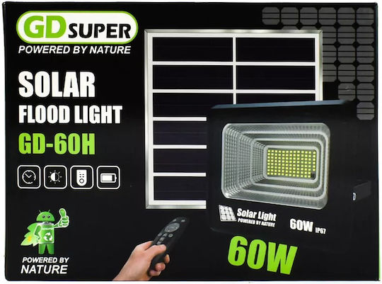 Wasserdicht Solar LED Flutlicht 60W Kaltweiß 6500K IP67