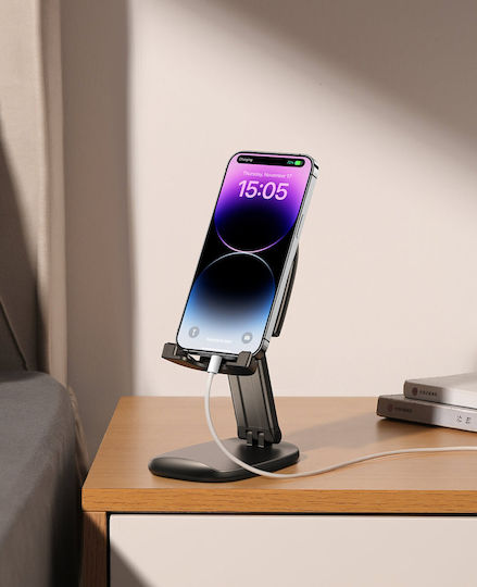 Joyroom foldable stand Βάση Γραφείου για Κινητό σε Μαύρο χρώμα