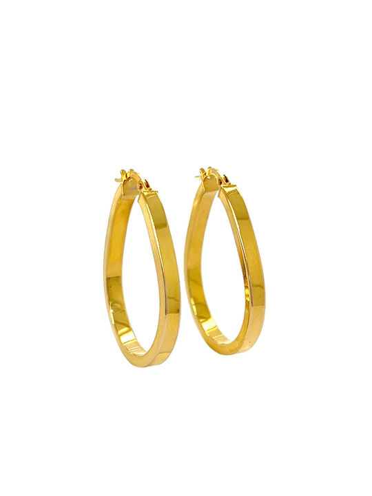 Xryseio Earrings Hoops made of Gold 14K