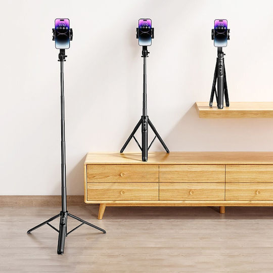 Ugreen LP586 Selfie Stick Cell Phone Tripod Bluetooth Black