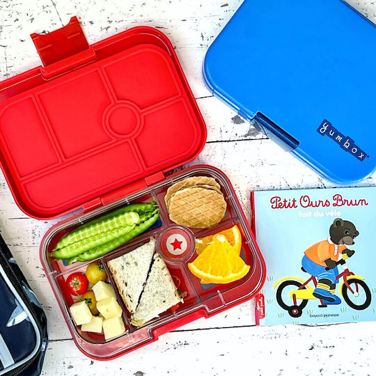 Yumbox Plastic Kids' Food Container Red