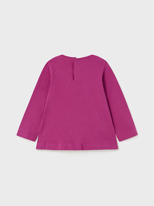 Mayoral Kids Blouse Long Sleeve Fuchsia