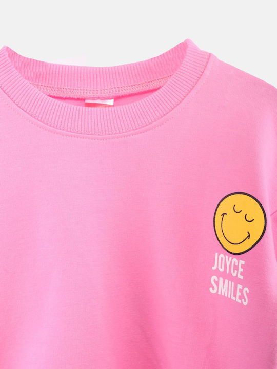 Joyce Kids Sweatpants Set Pink 2pcs