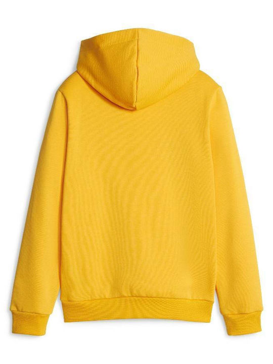 Kids Sweatshirt with Hood and Pockets Yellow Essentials+ 2
