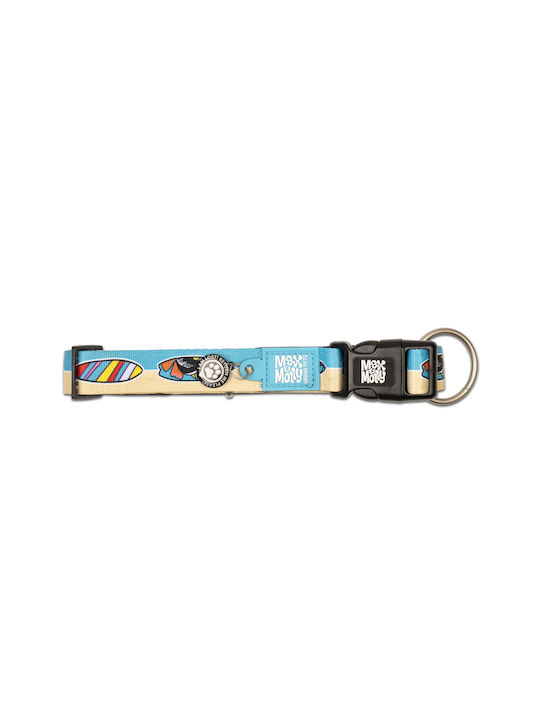 Max & Molly Aloha Hundehalsband in Türkis Farbe Mittel 20mm x 34 - 55cm