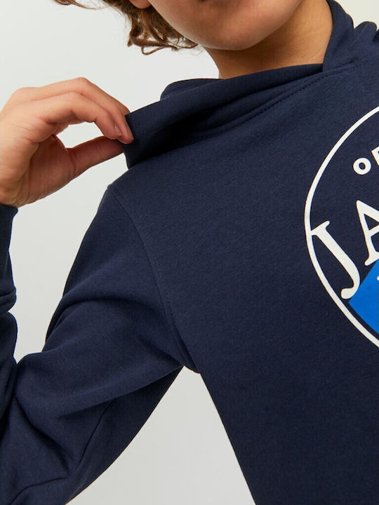 Kinder-Sweatshirt mit Kapuze Marineblau