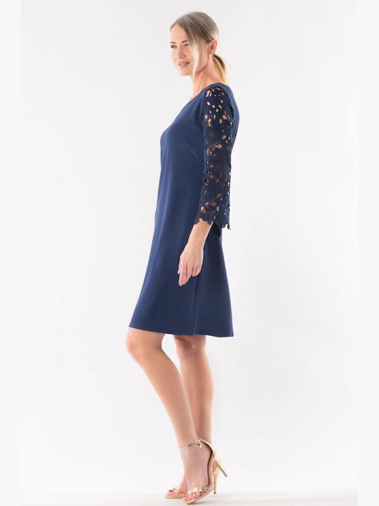 BelleFille Midi Abendkleid Blau