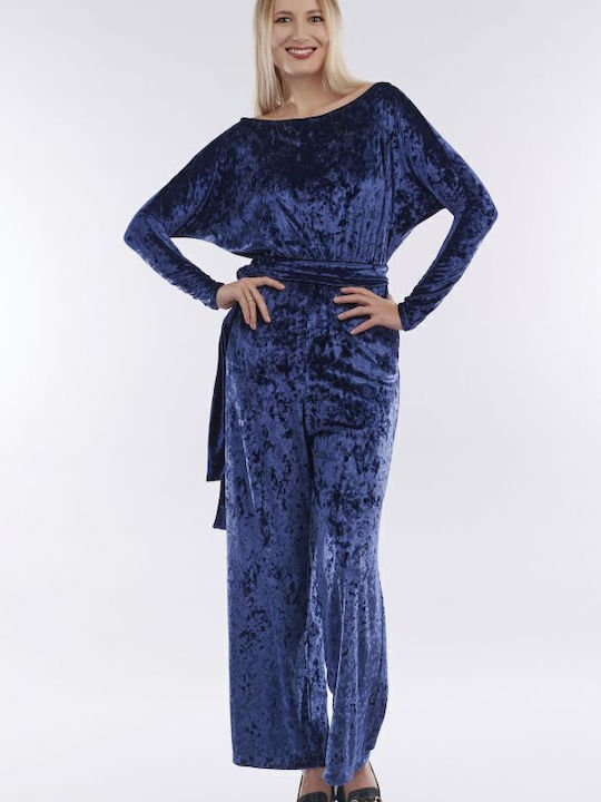 Women's Sleeveless One-piece Suit Blue