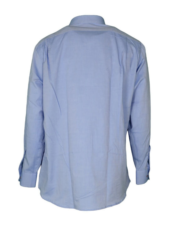 Makis Tselios Fashion Men's Shirt Long Sleeve Light Blue