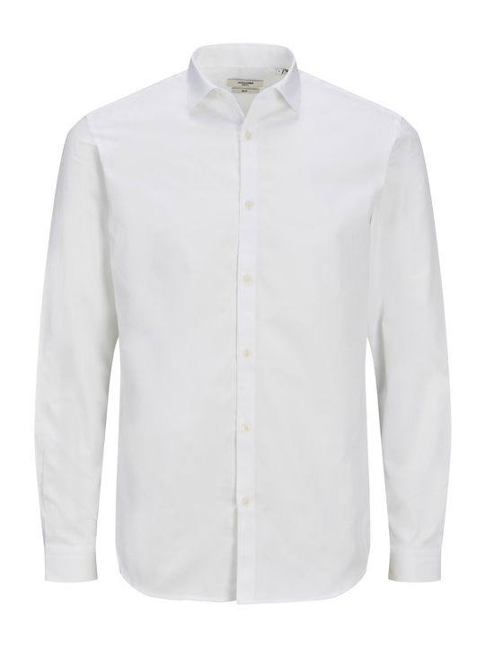Jack & Jones Long-sleeved Cotton Shirt White