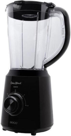 Sogo Blender with Plastic Jug 1.5 lt 400W Black BAT-SS-5088