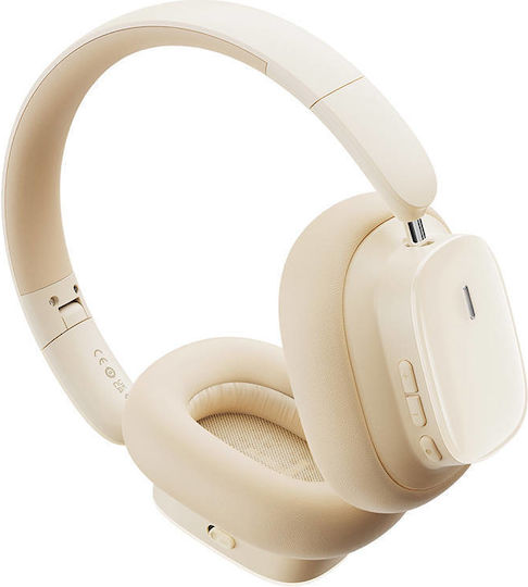 Baseus Bowie H1i Wireless / Wired Over Ear Headphones with 100 hours of Operation and Quick Charge White