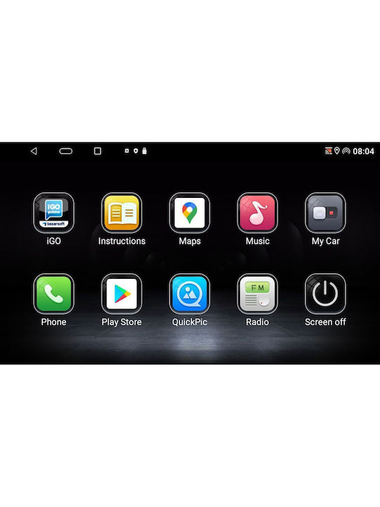 Lenovo Sistem Audio Auto pentru Chevrolet Aveo 2011-2014 (Bluetooth/USB/AUX/WiFi/GPS/Apple-Carplay) cu Ecran Tactil 9"