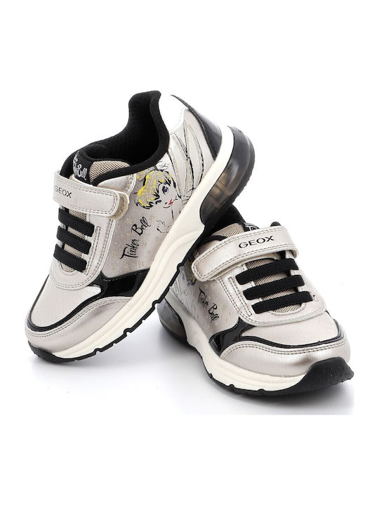 SPACECLUB Kids Sneakers Anatomic with Scratch & Lights Gold