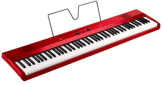 Korg Liano Electric Stage Piano with 88 Semi-Weighted Keys and Built-in Speakers Metallic Red