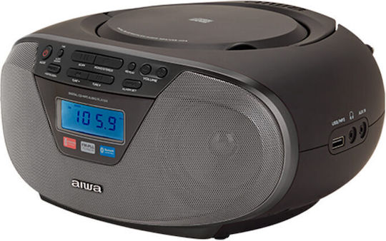 Aiwa Φορητό Ηχοσύστημα με Bluetooth / CD / Ραδιόφωνο / USB Μαύρο
