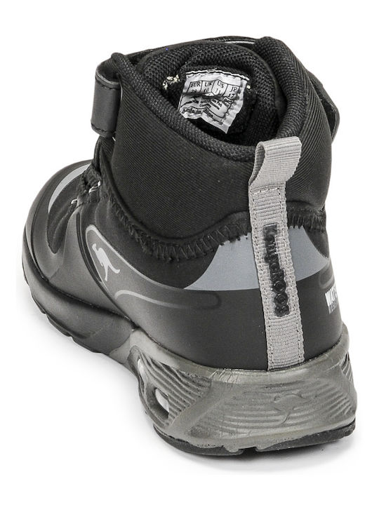 Παιδικά Sneakers High με Σκρατς Μαύρα