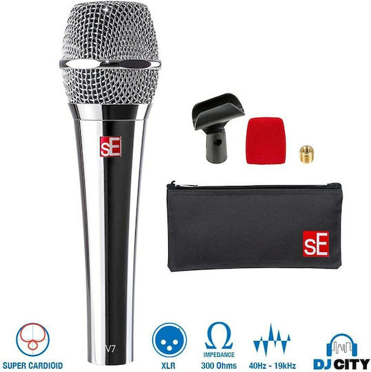 SE Electronics V7 Chrome Δυναμικό Mikrofon XLR Handgemacht für Gesang